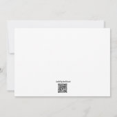 紫色のネギの花 – フラットグリーティングカード カード (裏面)