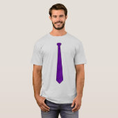 紫色のネクタイのワイシャツ Tシャツ (正面フル)