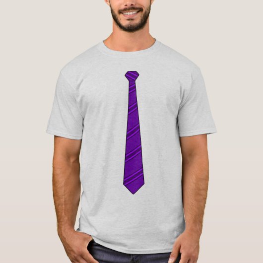 紫色のネクタイのワイシャツ Tシャツ (正面)