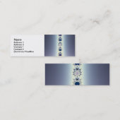 紫色のネックレスの名刺テンプレート スキニー名刺 (正面/裏面)