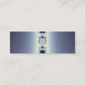 紫色のネックレスの名刺テンプレート スキニー名刺 (裏面)