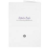 紫色のノテカードを着ている (裏面)