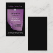 紫色のノートカスタム名刺 名刺 (正面/裏面)