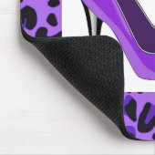 紫色のハイヒールのマウスパッド マウスパッド (コーナー)