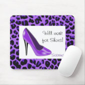 紫色のハイヒールのマウスパッド マウスパッド (マウス)