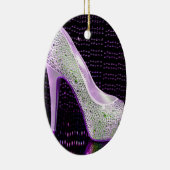 紫色のハイヒール セラミックオーナメント (右)