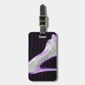 紫色のハイヒール ラゲッジタグ (正面縦)
