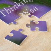 紫色のハイビスカスガーデン考えフラワーズオブユー ジグソーパズル (側面)