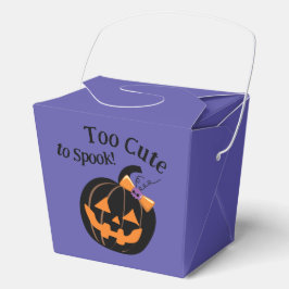 紫色のハロウィーンカボチャパーティーをスプックするには可愛すぎる フェイバーボックス