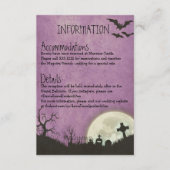 紫色のハロウィーン·エ結婚ンクロージャ·カード エンクロージャーカード (正面)