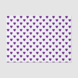 紫色のハートカスタムの背景ティッシュペーパー 薄葉紙