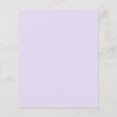 紫色のハートカレンダー予算ウェディング日付を保存 チラシ (裏面)