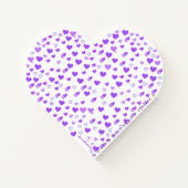 紫色のハートクラスタ ノートブック (裏面)