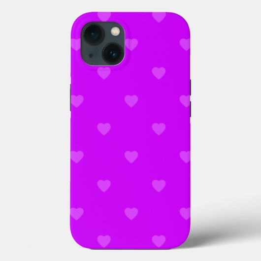 紫色のハートパターンCase-Mate iPhoneケース Case-Mate iPhoneケース (裏面)