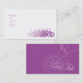 紫色のバイク-クラシック 名刺 (正面/裏面)