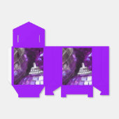 紫色のバウブルの好意ボックス紫 フェイバーボックス (折り畳みなし)