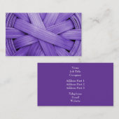 紫色のバスケットのイメージ 名刺 (正面/裏面)