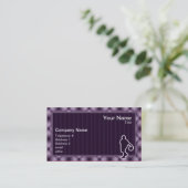 紫色のバスケットボール 名刺 (スタンド正面)