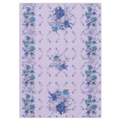 紫色のバタフライフラワーメドウ テーブルクロス (正面)