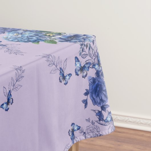 紫色のバタフライフラワーメドウ テーブルクロス (インサイチュ)