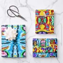 紫色のバッファローギフトラップ – 3枚のシートを含む