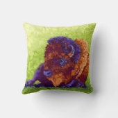 紫色のバッファロー クッション (裏面)