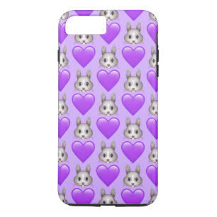 紫色のバニーのEmojiのiPhone 7のプラスの電話箱 iPhone 8 Plus/7 Plusケース