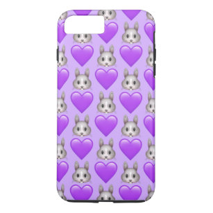 紫色のバニーのEmojiのiPhone 7のプラスの電話箱 iPhone 8 Plus/7 Plusケース