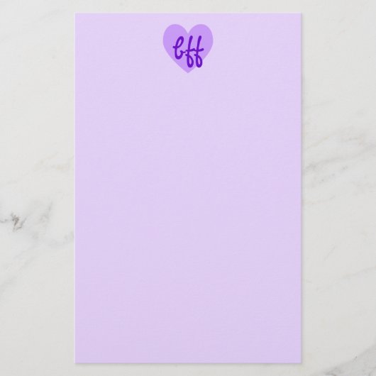 紫色のバフ 便箋 (正面)