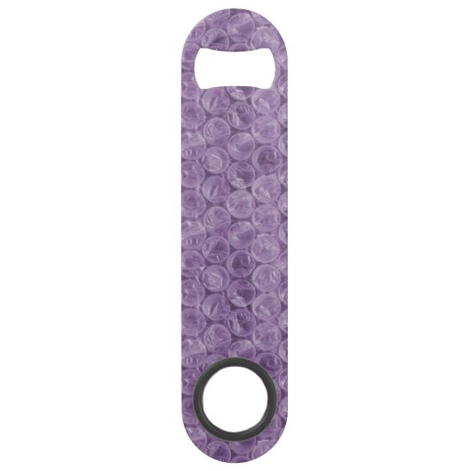 紫色のバブルラップパターン スピード栓抜き (正面)