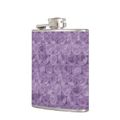 紫色のバブルラップパターン フラスク (左)