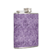 紫色のバブルラップパターン フラスク (右)