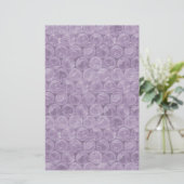 紫色のバブルラップパターン 便箋 (スタンド正面)