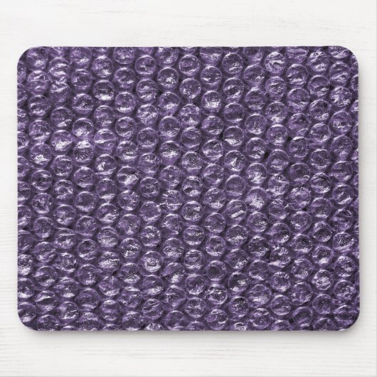 紫色のバブルラップ マウスパッド (正面)