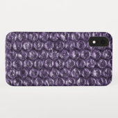 紫色のバブルラップ Case-Mate iPhoneケース (裏面(横))