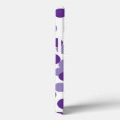 紫色のバブル紙吹雪iPadケース Case-Mate iPhoneケース (裏面 / 右)