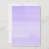 紫色のバポップ・アートのルーンベーモダンビーシャワーの準備ができている 招待状 (裏面)