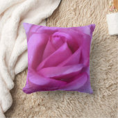 紫色のバラの花の写真シンプルモダンはっきりした クッション (ブランケット)