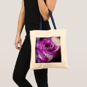 紫色のバラの花嫁 トートバッグ (正面(商品))