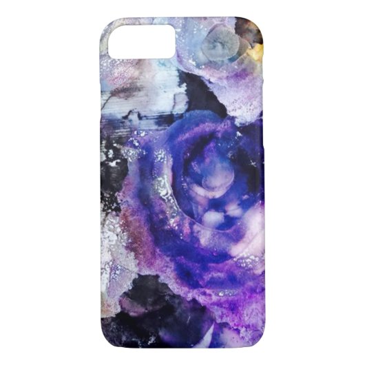 紫色のバラの電話箱 Case-Mate iPhoneケース (裏面)