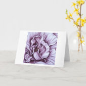 紫色のバラ カード (黄色い花)