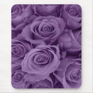 紫色のバラ マウスパッド