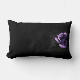 紫色のバラ ランバークッション