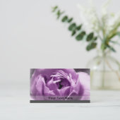 紫色のバラ 名刺 (スタンド正面)