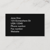 紫色のバラ 名刺 (裏面)