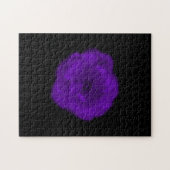 紫色のバラ。 黒い背景 ジグソーパズル (横)