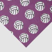 紫色のバレーボールパターンティッシュペーパー 薄葉紙 (詳細)