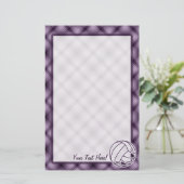 紫色のバレーボール 便箋 (スタンド正面)