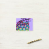 紫色のパイナップル ポストイット (デスク上)