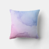 紫色のパステルのグラデーション水の色のテクスチャ クッション (裏面)